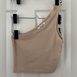 Women’s Tan Off The Shoulder Sweater Knit Tank By Double Zero Size Small